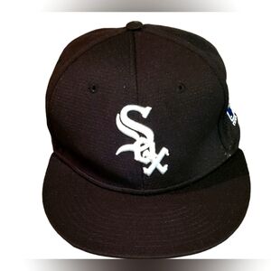 Youth Chicago White Sox OC Sports Adjustable Hat Cap MLB Baseball Black‎ White
